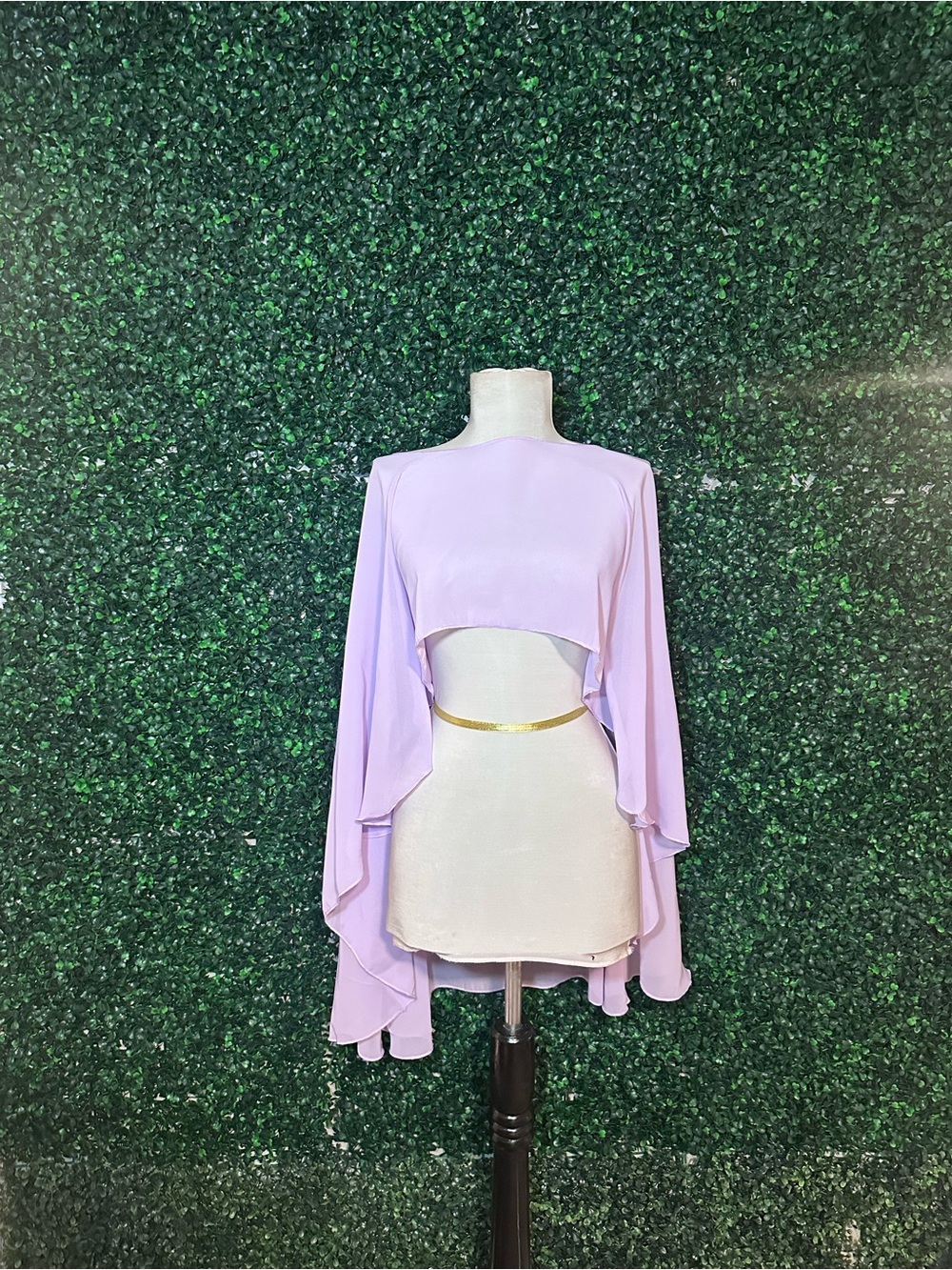 Lavender Sheer Cape Top | EDC Festival Soft Girl Layer